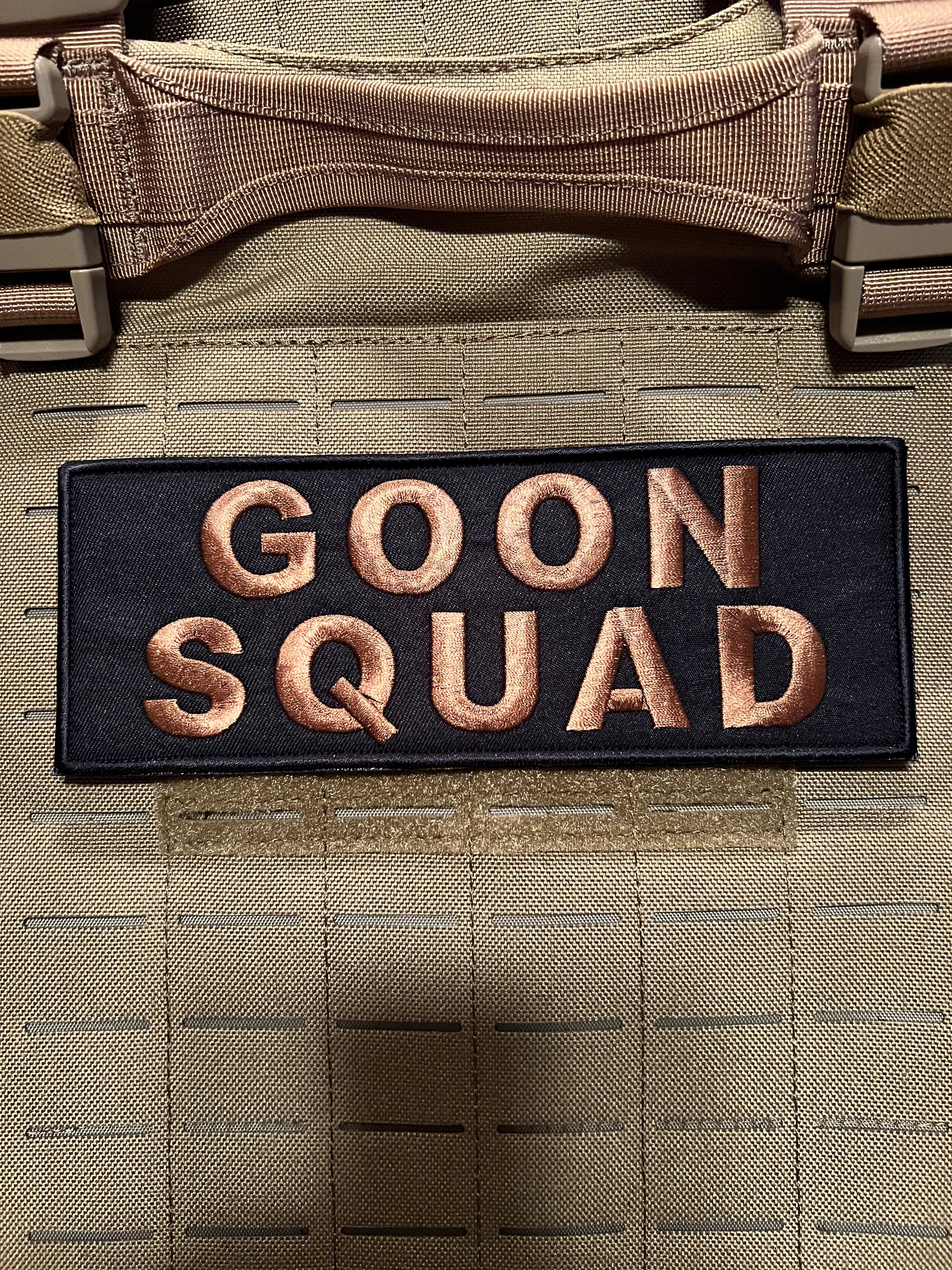 Goon Squad Patch ( 3” x 8”) Raised Embroidered Hook and Loop - Zero One Outpost