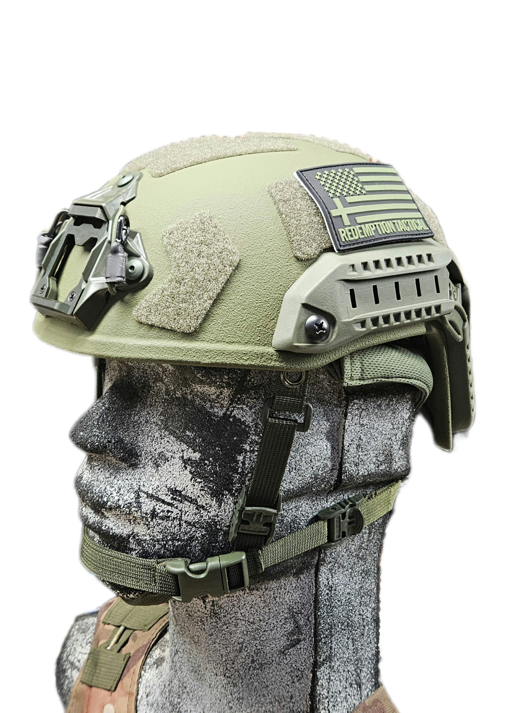 Ballistic Helmet RT2 High Cut Helmet: Tested to LEVEL IIIA (Included Arc Rails, Padding, Straps) - Zero One Outpost