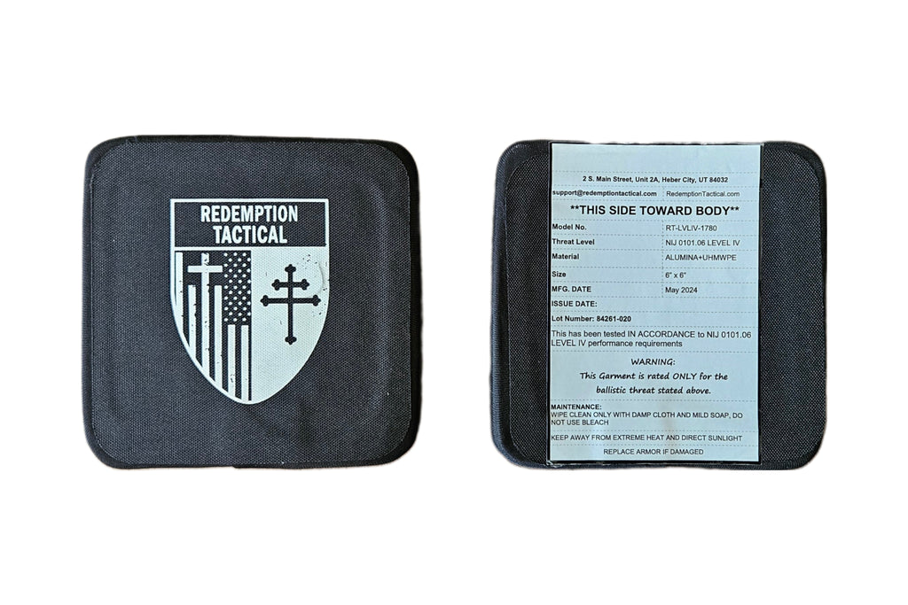 (PAIR) Level IV 6x6" Side Plates (Lightweight Alumina PE Material) - Zero One Outpost