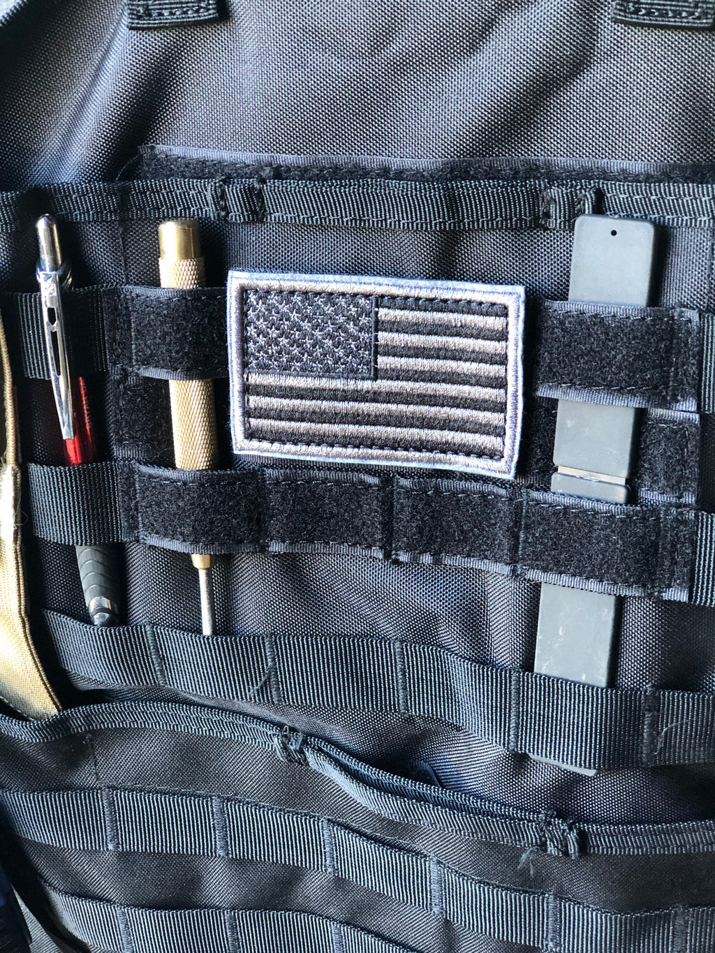 (PAIR) Car Seat Back Gear Organizer with FREE US Flag Patch included - Zero One Outpost
