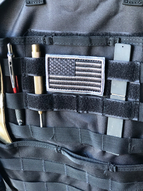 (PAIR) Car Seat Back Gear Organizer with FREE US Flag Patch included - Zero One Outpost