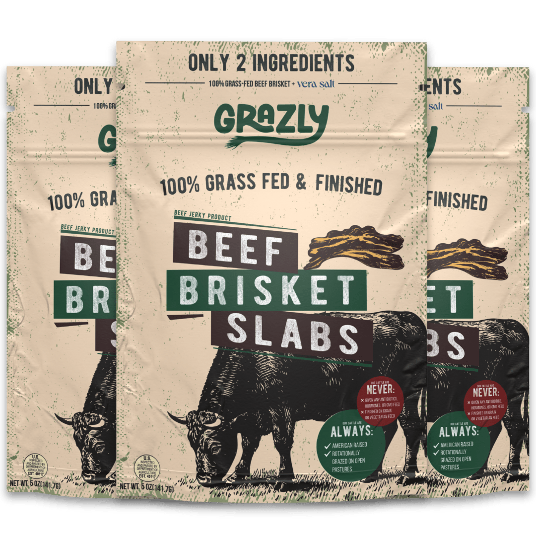 Beef Brisket Slabs - 100% Grass - Fed & Finished - Zero One Outpost