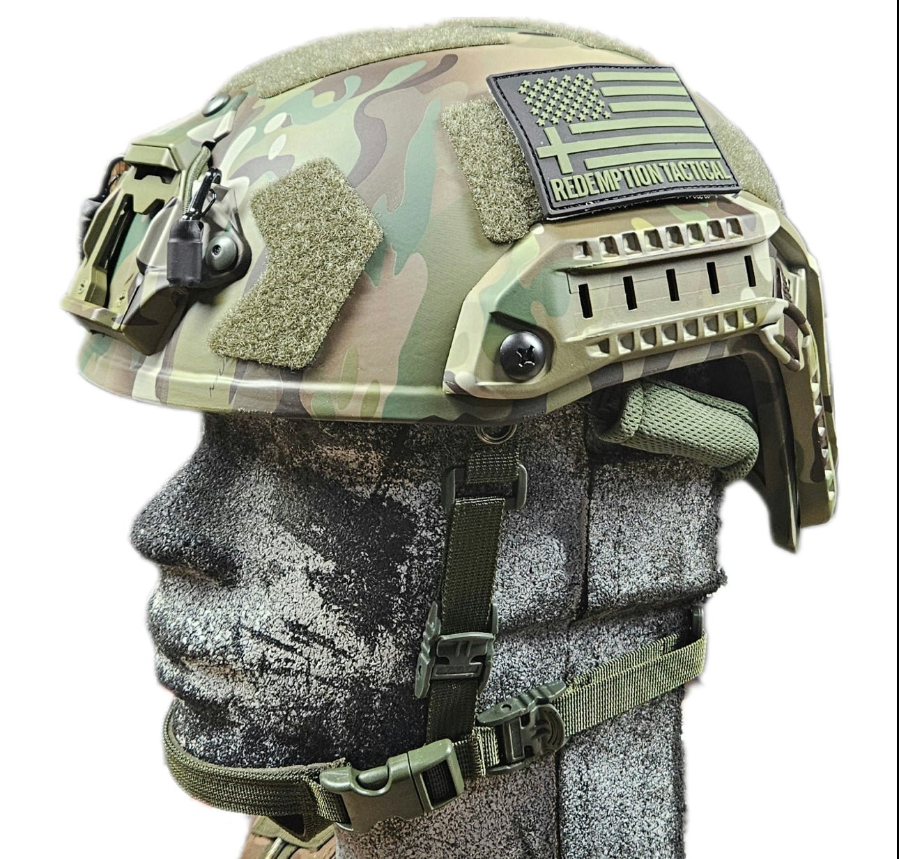 Ballistic Helmet RT2 High Cut Helmet: Tested to LEVEL IIIA (Included Arc Rails, Padding, Straps) - Zero One Outpost