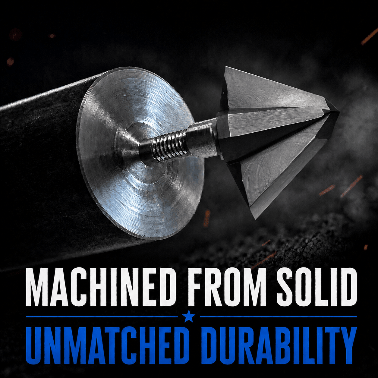 TOTA | 100 grain broadhead | 1 - inch single bevel | fixed blade - Zero One Outpost