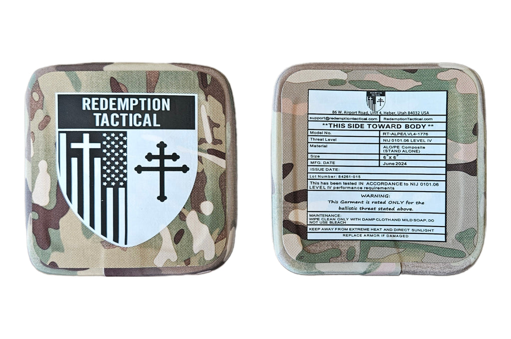 (PAIR) Level IV 6x6" Side Plates (Lightweight Alumina PE Material) - Zero One Outpost