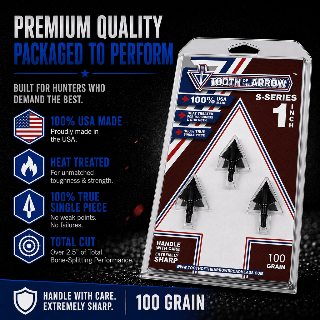 TOTA | 100 grain broadhead | 1 - inch solid | fixed blade - Zero One Outpost
