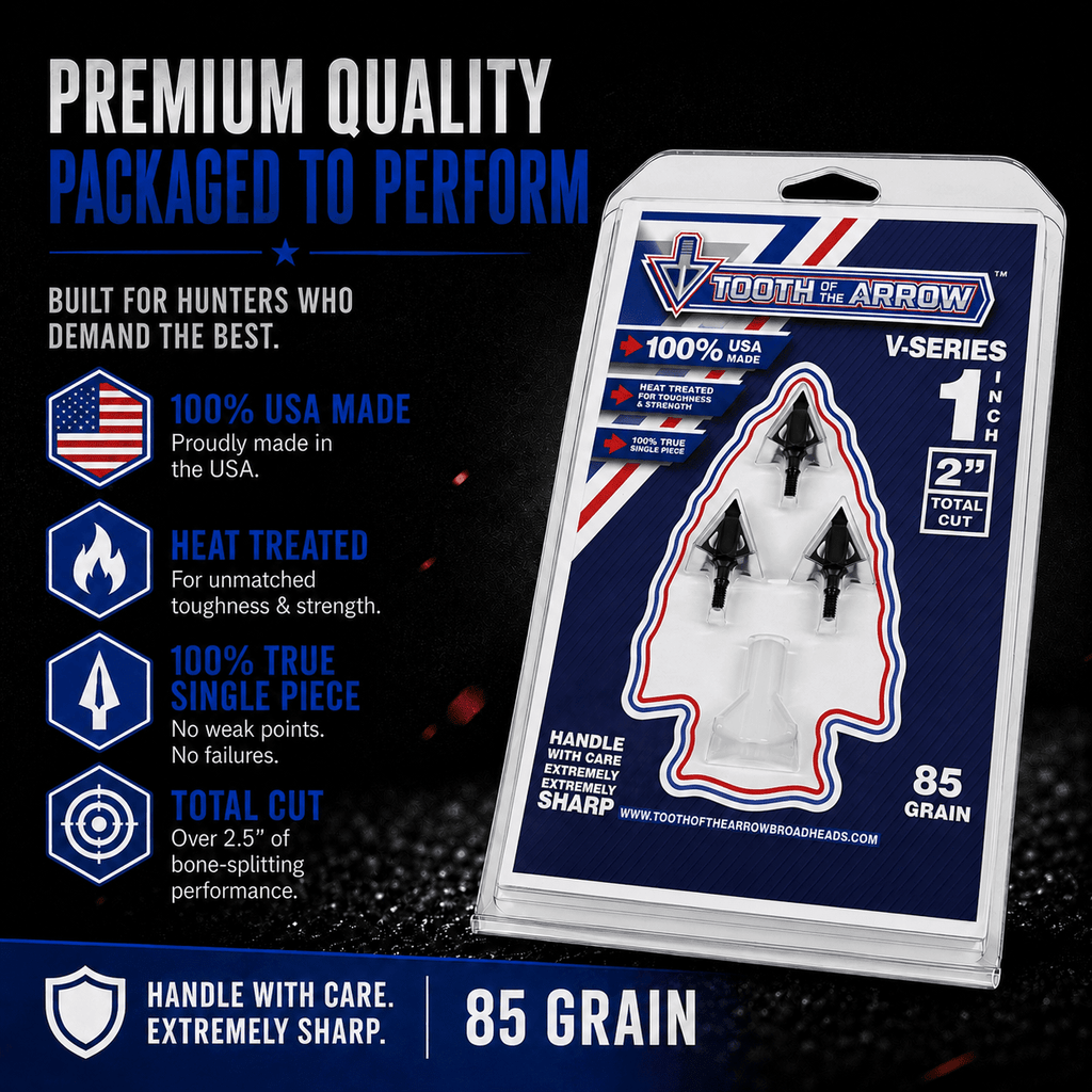 TOTA | 85 grain broadhead |1 - inch vented | fixed blade - Zero One Outpost
