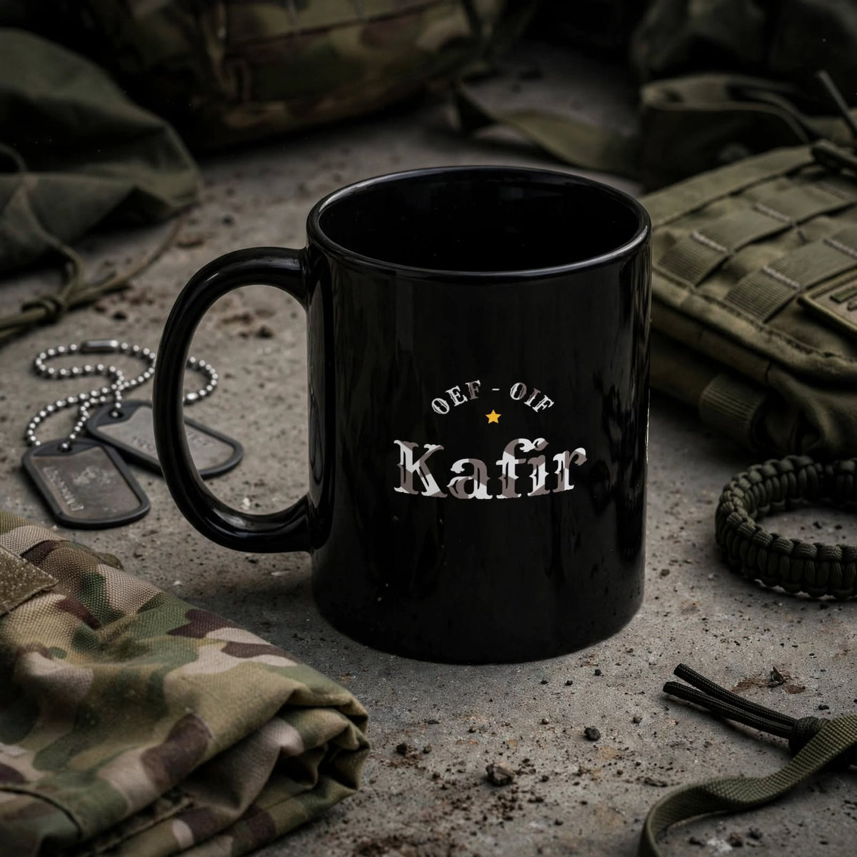 GWOT Infidel -Black Glossy Mug - Zero One Outpost