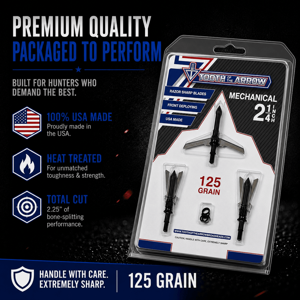 TOTA | 2 - Blade Expandable Broadhead | 2.25” Cut | 125 Grain - Zero One Outpost