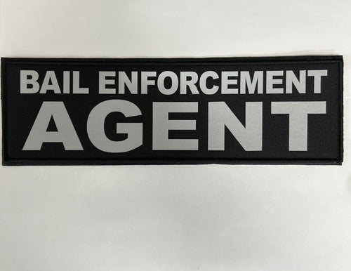 BAIL ENFORCEMENT AGENT Patches (3” x 10”) Hook and Loop - Zero One Outpost